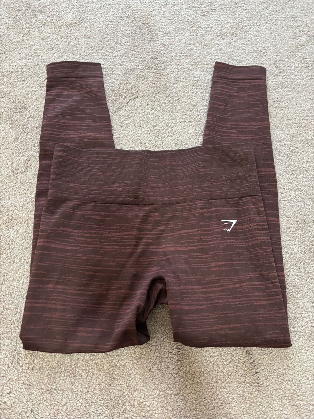 Gymshark Maroon Seamless High-Waist Leggings